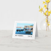 コーンウォール・メヴァギシー・ハーバー カード (黄色い花)