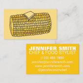 コーンオンザコブシェフ調理師レストランカテラーフード 名刺 (正面/裏面)