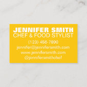 コーンオンザコブシェフ調理師レストランカテラーフード 名刺 (裏面)