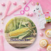 コーンオンザコブパーソナライズされた ペーパープレート (パーティー)