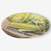 コーンオンザコブパーソナライズされた ペーパープレート (アングル)