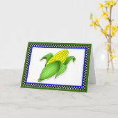 コーンオンザCOBグリーティングカード カード (黄色い花)