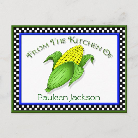コーンオンザCOBレシピカード ポストカード (正面)
