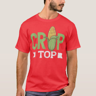 コーンクロップトップおもしろい農業農家トラクターファームGr Tシャツ
