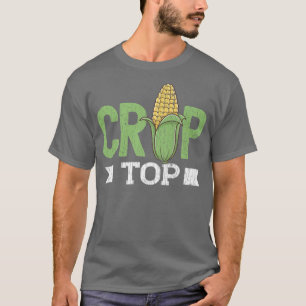 コーンクロップトップおもしろい農業農家トラクターファームGr Tシャツ