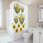 コーングリーン白い子ども向けショーカーテン シャワーカーテン (インサイチュ)