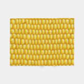 コーンコブの背景 フリースブランケット (正面(横))