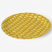 コーンコブの背景 ペーパープレート (アングル)