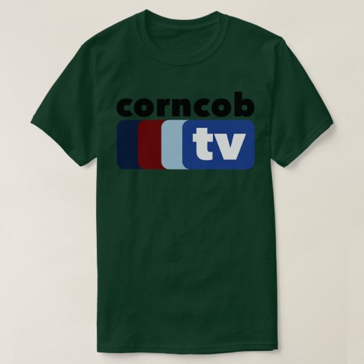 コーンコブテレビ Tシャツ (デザイン正面)