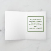 コーンコブ/クリスマスユーモアを持つリス シーズンカード (内部)