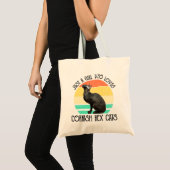 コーンシャス・レックス・キャットを愛する女の子 トートバッグ (正面(商品))