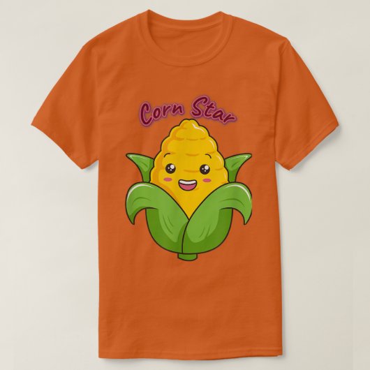 コーンスター農家農業おもしろいキュート Tシャツ (デザイン正面)