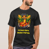 コーンスネークを愛する親のための爬虫類グッズ Tシャツ (正面)