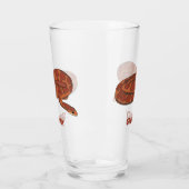 コーンスネークオレンジレッドリアリスティックパーソナライズされた タンブラーグラス (左)