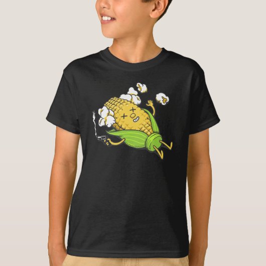 コーンスーサイドキュート男の赤ちゃんガールハロウィーン2023 Tシャツ (正面)