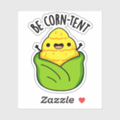 コーンテントコーンおもしろいプン シール (シート)