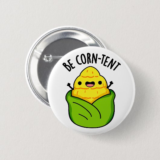 コーンテントコーンおもしろいプン 缶バッジ (正面&裏面)