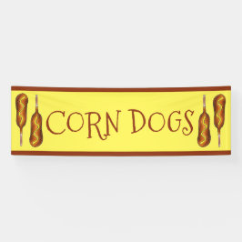 コーンドッグコーンドッグカーニバル州フェアフードストール 横断幕