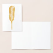 コーンドッグコーンドッグマスタード州フェアフード 箔カード (ディスプレー)