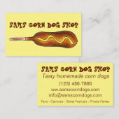 コーンドッグコーンドッグw/マスタードフェアカーニバル食品 名刺 (正面/裏面)