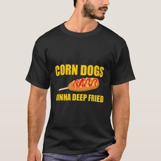 コーンドッグズウィングズ深いフライ Tシャツ (正面)
