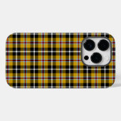 コーンナショナルタータンチェックイエローブラックプレイド Case-Mate iPhoneケース (裏面 (横))
