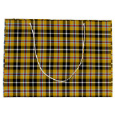 コーンナショナルタータンチェックイエロー&ブラックプレイド ラージペーパーバッグ (裏面)