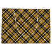 コーンナショナルタータンチェックイエロー&ブラックプレイド ラージペーパーバッグ (裏面)