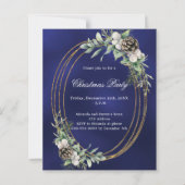 コーンパイン緑のブルークリスマスパーティの招待状 (正面)