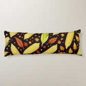 コーンパターンハーベストデイオータムデコールピロー ボディピロー (裏面)