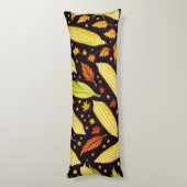 コーンパターンハーベストデイオータムデコールピロー ボディピロー (裏面 (縦))