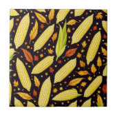 コーンパターンハーベストデー秋 タイル (正面)