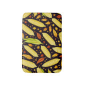 コーンパターンハーベストデー秋 バスマット (正面縦)