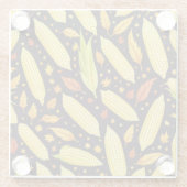 コーンパターン ハーベストデー オータムコースター ガラスコースター (裏面)