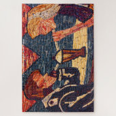 コーンパレスサウスダコタ。クリスマスの挨拶 ジグソーパズル (縦)