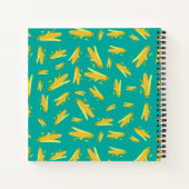 コーンパーソナライズされたオンザコブレシピクックブック ノートブック (裏面)