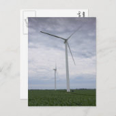 コーンフィールドの風力タービン ポストカード (正面/裏面)