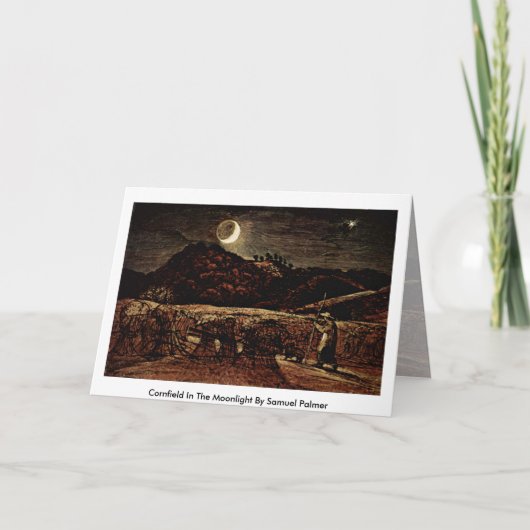 コーンフィールドインムーンライトバイサミュエル·パーマー カード (正面)