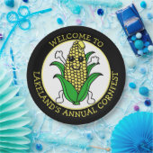 コーンフェストへようこそパーソナライズされた ペーパープレート (パーティー)