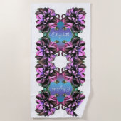 コーンフスクの花2190 ビーチタオル (正面)