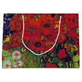 コーンフラワーとケシの花瓶、ヴァンゴッホラージ ラージペーパーバッグ (正面)