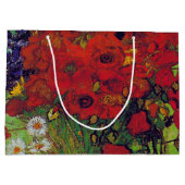 コーンフラワーとケシの花瓶、ヴァンゴッホラージ ラージペーパーバッグ (裏面)