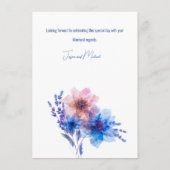 💍コーンフラワーとラベンダーのギフト券 エンクロージャーカード (裏面)