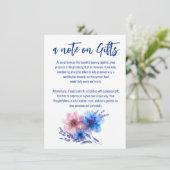 💍コーンフラワーとラベンダーのギフト券 エンクロージャーカード (スタンド正面)