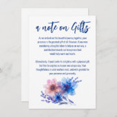 💍コーンフラワーとラベンダーのギフト券 エンクロージャーカード (正面/裏面)