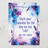 💍コーンフラワーとラベンダーエレガンス シーズンカード (正面/裏面)