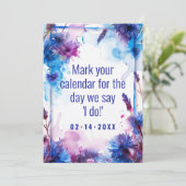 💍コーンフラワーとラベンダーエレガンス シーズンカード (スタンド正面)