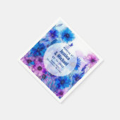 💍コーンフラワー🪻とラベンダーエレガンス スタンダードカクテルナプキン (角)