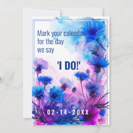 💍コーンフラワーとラベンダーエレガンス セーブザデート