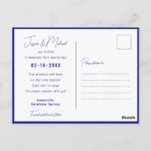 💍コーンフラワーとラベンダーエレガンス ポストカード (裏面)